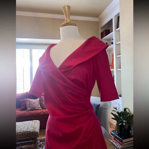 VINTAGE Joseph Ribkoff hot pink dress - Picture 2 of 5